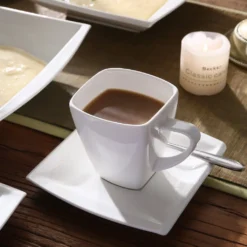 MALACASA 32 Tlg. Kombiservice, Serie BLANCE Cremeweiß Porzellan Geschirrset Mit Servierplatte -Küchenutensilien Laden 02ce0a6b94d110f1d4b578e99995e990