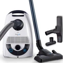HooGo B3+ Bodenstaubsauger 3 Liter Mit Beutel Inkl. Parkett-, Polster- Und Fugendüse, Möbelbürste, 11m Aktionsradius, HEPA14 Filter, Allergikertauglich -Küchenutensilien Laden 04176529d57bfd4a0525ce8b25b2f543