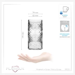 Tiki Gläser Set 6-Teilig Hoch Aus Glas 450ml (max. 500ml) Cocktailgläser Biergläser -Küchenutensilien Laden 042155e084df5f6fda9f28a3156c932d