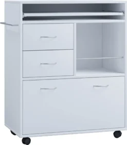 VCM Holz Küchenwagen Servierwagen Rollwagen Ablage Rollbar Rollen Schublade Kicha Weiß 10 VCM Holz Küchenwagen Servierwagen Rollwagen Ablage Rollbar Rollen Schublade Kicha Weiß -Küchenutensilien Laden 06941d1f5d91be10ae3759de155c88c2