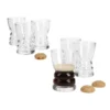 6tlgSet Barista-Gläser Espresso Tee Kaffee 120ml Glas Theke Mini-Bar Servier-Geschirr Tafel Gastro