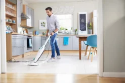 Leifheit Dampfreiniger CleanTenso Inkl. 2er Set Ersatz-Wischbezüge -Küchenutensilien Laden 0766078457c7a9f2d6875347d9c71994