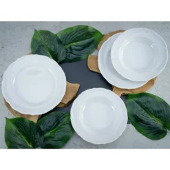 CreaTable 16137 Tafelservice Maria Theresia Für 6 Personen, Porzellan, Weiß (1 Set, 12-teilig) -Küchenutensilien Laden 07f10f867fdb4e5936015fb9b8ede230