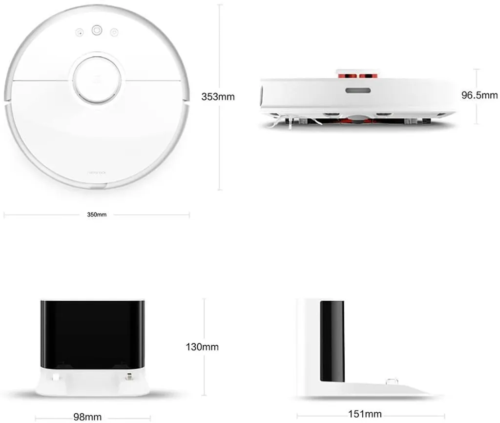 Roborock S50 Staubsauger Roboter Sweep-Mop APP Steuerung Smart Geplant 5200Am 2000Pa Weiß 5 Roborock S50 Staubsauger Roboter Sweep-Mop APP Steuerung Smart Geplant 5200Am 2000Pa Weiß – Bild 3