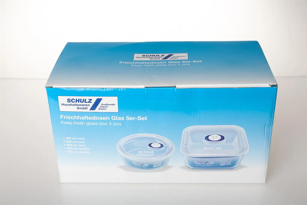 10 Tlg. Frischhaltedosen Aus Glas Mit Deckel, Gefrierdose, Vorratsdose 4 10 Tlg. Frischhaltedosen Aus Glas Mit Deckel, Gefrierdose, Vorratsdose – Bild 2