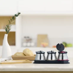 Relaxdays 3er Gewürzgläser Set Mit Tablett -Küchenutensilien Laden 0cf95ec1d9f4c2eafc2cfe994f7c9a30
