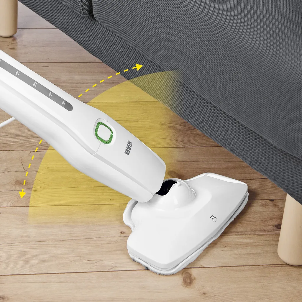 N8WERK Dampfbesen Moonlight White Edition Dampfbesen Dampfreiniger Fliesen Dampf Steam Teppich Hygiene Reiniger 1300W Mopp 7 N8WERK Dampfbesen Moonlight White Edition Dampfbesen Dampfreiniger Fliesen Dampf Steam Teppich Hygiene Reiniger 1300W Mopp – Bild 5