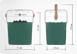 Tragbare Kühlbox Peme Ice-on Mini-Kühlschrank Für Auto Und Camping 32 Liter - In Pine Forest Grün -Küchenutensilien Laden 0f6a4aa9062c2200be7d83cee857d250