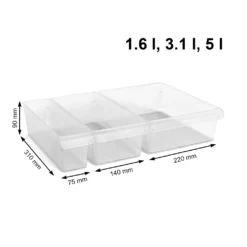 ROTHO SET Kühlschrankorg. PP 3 Tlg. MB LOFT, Farbe:Transparent -Küchenutensilien Laden 0fdafdbeb81474cb24e15bb9c766159c