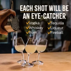 Brooze Bender Schnapsgläser 6er Set Stamper Glas Mit Stil Shot Vodka Likör Ouzo -Küchenutensilien Laden 11e2a98263f94968b49655719727e595
