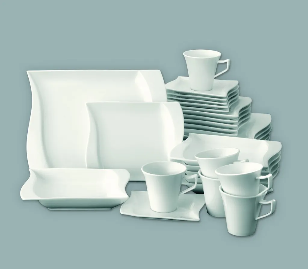 Kombiservice 30-tlg. Harmony, Eckig Mit Geschwungener Kante 10 Kombiservice 30-tlg. Harmony, Eckig Mit Geschwungener Kante – Bild 8