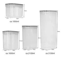 Lospitch 8er Set Vorratsdosen Müsli Behälter Mehl Nudel Schüttdose Pasta Lebensmittel -Küchenutensilien Laden 129b98dd17ab110de39932a061da491e