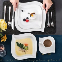 MALACASA, Serie Elvira, 60 Tlg. Cremeweiß Porzellan Geschirrset Kombiservice Tafelservice Mit Tassen, Untertassen, Dessertteller, Suppenteller Und Flachteller Für 12 Person 14 MALACASA, Serie Elvira, 60 Tlg. Cremeweiß Porzellan Geschirrset Kombiservice Tafelservice Mit Tassen, Untertassen, Dessertteller, Suppenteller Und Flachteller Für 12 Person -Küchenutensilien Laden 148e42c0e579bddc24e25588afcf53ba