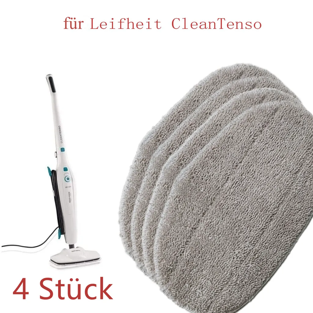 4X Ersatz Mop Head Ersatzpads Für Leifheit CleanTenso Dampfreiniger,Dampfbesen Wischbezug,Dampfreiniger Zubehör 3 4X Ersatz Mop Head Ersatzpads Für Leifheit CleanTenso Dampfreiniger,Dampfbesen Wischbezug,Dampfreiniger Zubehör