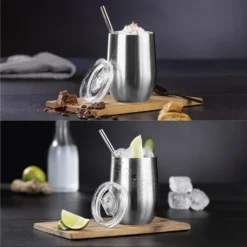 GOURMETmaxx Getränkebecher Inkl. Trinkhalm - 2er-Set -Küchenutensilien Laden 19440e7103e1d2f7e9f36085776d0978