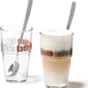Leonardo Latte Macchiatto Becher 'Solo LM' Mit Löffel, 400ml, Ø 8,5 X 14,7cm (4er Set) -Küchenutensilien Laden 198347de5d137efe5a0af275004ab11a