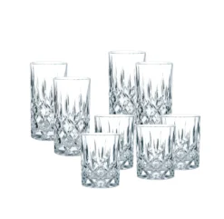 Nachtmann Nobelesse Gläser 4 Longdrinkgläser 4 Whiskygläser -Küchenutensilien Laden 1ccca00ffcbc974232867357c09b042d