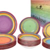 Tellerset Rainbow 18-tlg. 6 Personen Steingut Tafelservice Dessertteller Speiseteller Suppenteller 2 Tellerset Rainbow 18-tlg. 6 Personen Steingut Tafelservice Dessertteller Speiseteller Suppenteller -Küchenutensilien Laden 1e9eda531e4bb749e1921c25d597897b