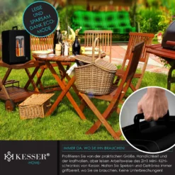 KESSER® 2in1 Mini Kühlschrank Kühlbox 15 Liter Kühl Und Heizfunktion Tragbarer AC DC 220-240V/12V Steckdose Und Zigarettenanzünder Warmhaltebox Mini-Thermobox Auto Büros Zimmer Camping Garten , Farbe:Schwarz, Größe:15L -Küchenutensilien Laden 20acc6994cb71e49ca02452578c5dc51