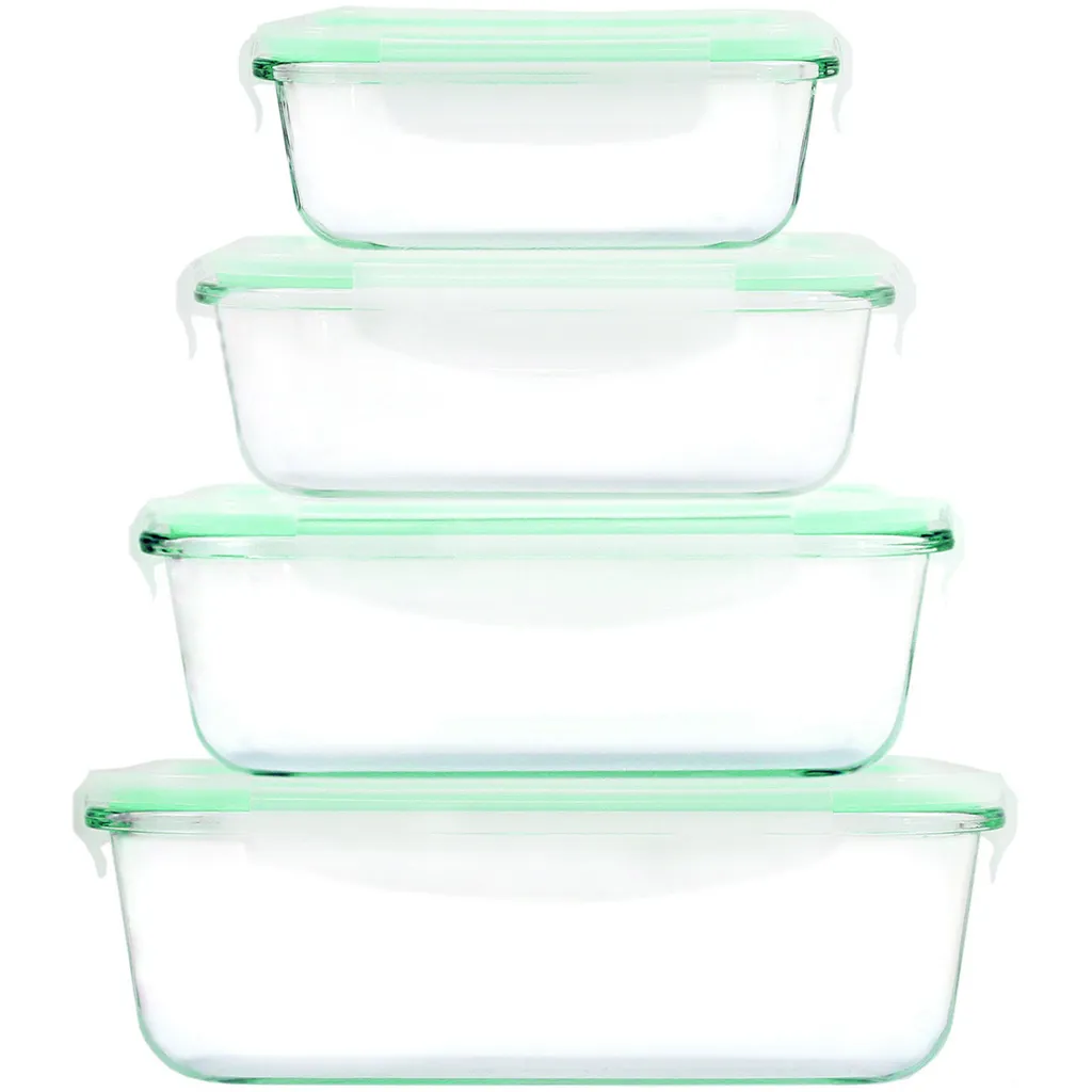 Cuisine Edition Klick-it Glas-Frischhaltedosen Set 8-tlg. Mint, 4 Glasschüsseln Mit Passendem Deckel Mit Mikrowellenventil, Geeignet Für Backofen, Mikrowelle & Gefrierfach, BPA-frei 3 Cuisine Edition Klick-it Glas-Frischhaltedosen Set 8-tlg. Mint, 4 Glasschüsseln Mit Passendem Deckel Mit Mikrowellenventil, Geeignet Für Backofen, Mikrowelle & Gefrierfach, BPA-frei