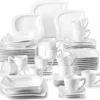 MALACASA, Serie Elvira, 60 Tlg. Cremeweiß Porzellan Geschirrset Kombiservice Tafelservice Mit Tassen, Untertassen, Dessertteller, Suppenteller Und Flachteller Für 12 Person 1 MALACASA, Serie Elvira, 60 Tlg. Cremeweiß Porzellan Geschirrset Kombiservice Tafelservice Mit Tassen, Untertassen, Dessertteller, Suppenteller Und Flachteller Für 12 Person -Küchenutensilien Laden 2187d4e30a76d07338fd4cda578379a8