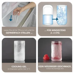 GOURMETmaxx Glas Selbstkühlend - 2er-Set Je 280 Ml 11 GOURMETmaxx Glas Selbstkühlend - 2er-Set Je 280 Ml -Küchenutensilien Laden 22453f55841d5419ec016bed47ddf389