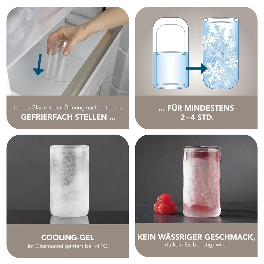 GOURMETmaxx Glas Selbstkühlend - 2er-Set Je 280 Ml 5 GOURMETmaxx Glas Selbstkühlend - 2er-Set Je 280 Ml – Bild 3