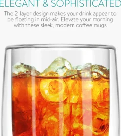 Navaris 4x Doppelwandige Gläser 350ml - Thermogläser Für Cappuccino Latte Macchiato Tee Wasser Cola Cocktails - 4er Set Kaffeegläser Borosilikat -Küchenutensilien Laden 2385415314ba0f73008e1d53e0dc7960