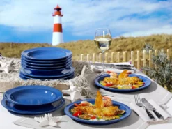 Friesland Ammerland Blue Tafel-Set 12 Tlg Speiseteller + Suppenteller -Küchenutensilien Laden 26b8b50867ce2135aa511ab8ff2f5adc