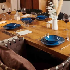 Mäser 931946 Tafelservice Ossia Für 6 Personen, Steinzeug, Blau (1 Set, 12-teilig) -Küchenutensilien Laden 294b33715d019cd26d69ba5bc2811c63