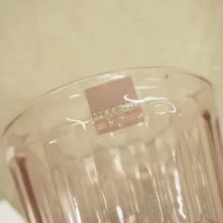 Wassergläser Solange Reliefmuster 6xSet Rosa Transparent 265ml -Küchenutensilien Laden 29ec1064631ec0fa2398e52f2f3f8bd4