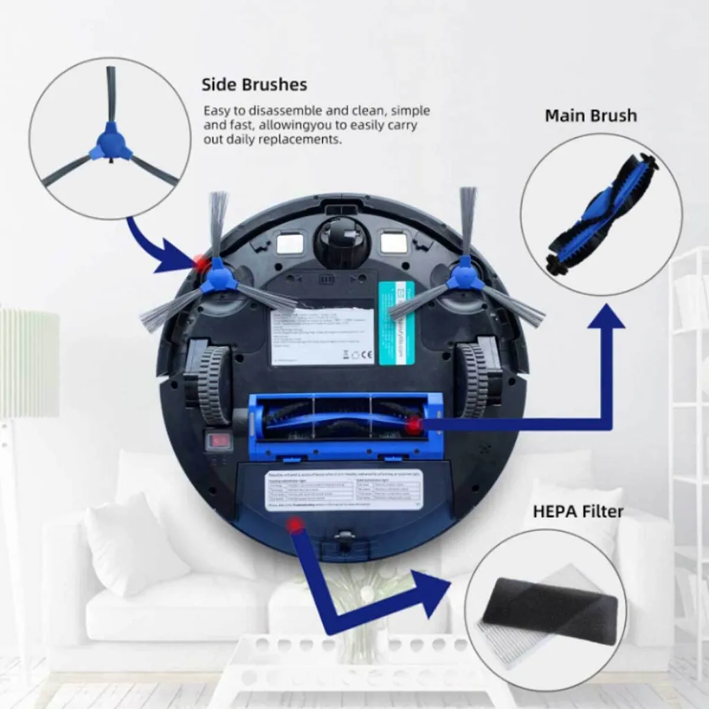 Bundle Set Für Eufy RoboVac 11S Max 15C Max 30c Max G20 G30 G10 Ersatz Zubehör Seiten Bürste Filter Laufrolle 7 Bundle Set Für Eufy RoboVac 11S Max 15C Max 30c Max G20 G30 G10 Ersatz Zubehör Seiten Bürste Filter Laufrolle – Bild 5