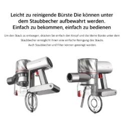 Redroad Akku Handstaubsauger , 450W, 26500Pa,Doppelte Bürste Für 4-fache Reinigungsleistung, Kabelloser Staubsauger 25 Redroad Akku Handstaubsauger , 450W, 26500Pa,Doppelte Bürste Für 4-fache Reinigungsleistung, Kabelloser Staubsauger -Küchenutensilien Laden 2a4c52cba996e955112c8897b87e6726