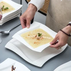 MALACASA, Serie Amparo, Porzellan Tafelservice 24 Tlg. Kombiservice 12 Speiseteller Und 12 Suppenteller Für 12 Personen 11 MALACASA, Serie Amparo, Porzellan Tafelservice 24 Tlg. Kombiservice 12 Speiseteller Und 12 Suppenteller Für 12 Personen -Küchenutensilien Laden 2a5547db50f3da66cab28b9c953b5148 1