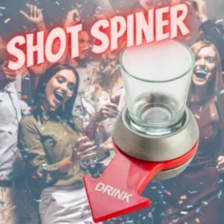 Shot Glas Spinner | Party-Spiel | Trinkspiel | Einschenken, Drehen, Trinken. Inklusive Shotglas Und Drehmechanismus -Küchenutensilien Laden 2acda4d55ad77cb3f5ff907116e84d22