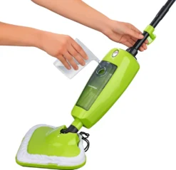 CLEANmaxx Dampfbesen 1000W Grün Bodenpflege Inkl. Messbecher Mikrofasertuch 37 CLEANmaxx Dampfbesen 1000W Grün Bodenpflege Inkl. Messbecher Mikrofasertuch -Küchenutensilien Laden 2cb63219cd658b05e53064982508f6a9