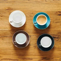 Mäser 931609 Kaffeetassen-Set Derby Für 4 Personen, Porzellan, Weiß/hellblau/beige (1 Set, 8-teilig) -Küchenutensilien Laden 2d8ba0ab2a562f53dc1a81cb18e57abc