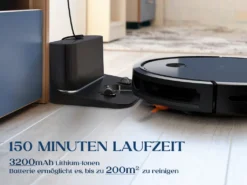 KYVOL E25 Staubsauger Roboter 2600PA Mit Ladestation, WLAN Staubsauger Mit Präzise Kartentechnologie, Bis Zu 150Min Laufzeit -Küchenutensilien Laden 2f559367a6db473dbc79ee3a8d317c00