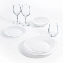 Tafelservice Harena 18-teilig Weiß LUMINARC Essservice Geschirrset Tafelset -Küchenutensilien Laden 303703d9d3a3ac308c24a75cfccfdcf9