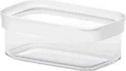 Emsa Trockenvorratsdose OPTIMA 0,45 Liter Transparent / Weiß -Küchenutensilien Laden 304a42b27331a664c573af2af980a9fb