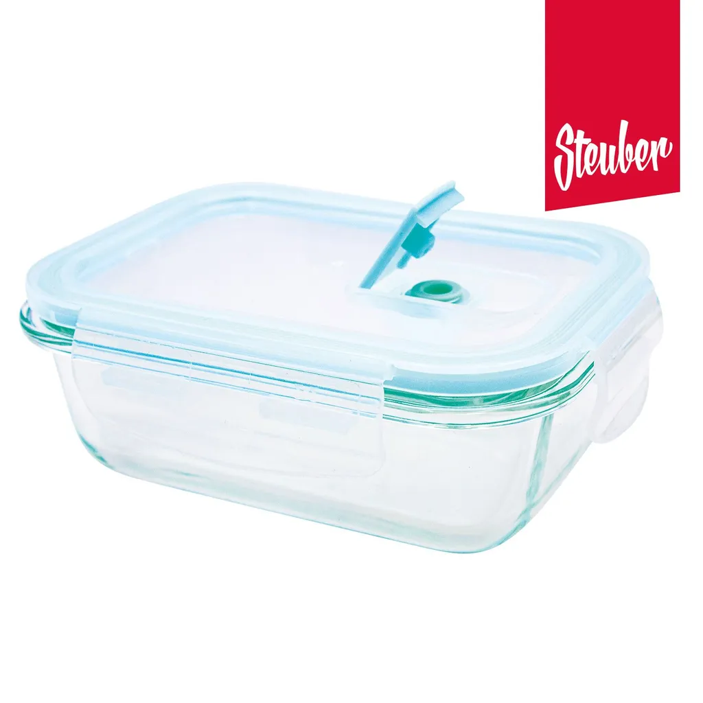Steuber Cloc Frischhaltedose Aus Glas, 1860 Ml, Rechteckig, Glas Bis 400°C 5 Steuber Cloc Frischhaltedose Aus Glas, 1860 Ml, Rechteckig, Glas Bis 400°C – Bild 3