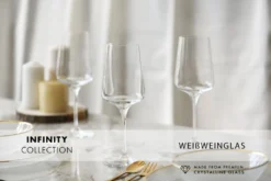 KROSNO Infinity Weißweingläser, 6er-Set, 400 Ml -Küchenutensilien Laden 3102b5f9d02d55577e9f232745665706