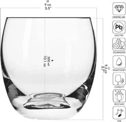 KROSNO Elite Whiskygläser, 6er-Set, 300 Ml -Küchenutensilien Laden 3106479f4e5ac8fff7d2d872a7771a04