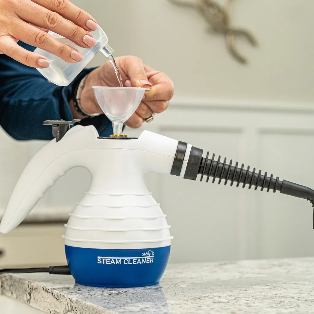 Starlyf® Steam Cleaner, Tragbarer Dampfreiniger, Dampfente, 0,35 L, 1050 W, 2,8 Bar, Weiß 9 Starlyf® Steam Cleaner, Tragbarer Dampfreiniger, Dampfente, 0,35 L, 1050 W, 2,8 Bar, Weiß – Bild 7