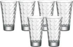 LEONARDO 012684 Optic Longdrinkbecher, Glas, 300 Ml, Ø 8 X 13 Cm, Klar (6 Stück) -Küchenutensilien Laden 323c8ba8ba1b8f9c8dbca60908abb038