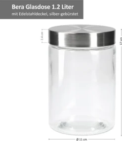 6tlg. Set Vorratsdosen Bera - 2x 800ml + 2x 1,2L + 2x 1,7L 11 6tlg. Set Vorratsdosen Bera - 2x 800ml + 2x 1,2L + 2x 1,7L -Küchenutensilien Laden 341f235b70c1cfd424db7f4456ac049c