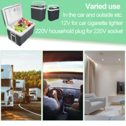 EINFEBEN Kuehlbox Tragbare 32 Liter, Thermo-Elektrische Kuehlbox, Wärmen Und Kühlen Mini-Kuehlschrank 12 Volt Und 230 Volt, ECO-Modus, Mit Tragegriff, Für Auto, Innenraum, Camping Kühlboxen -Küchenutensilien Laden 35f2a51b465a426faf34da301f15c7cc