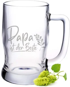Leonardo Bierkrug Mit Gravur "Papa Ist Der Beste" : 0,3 L