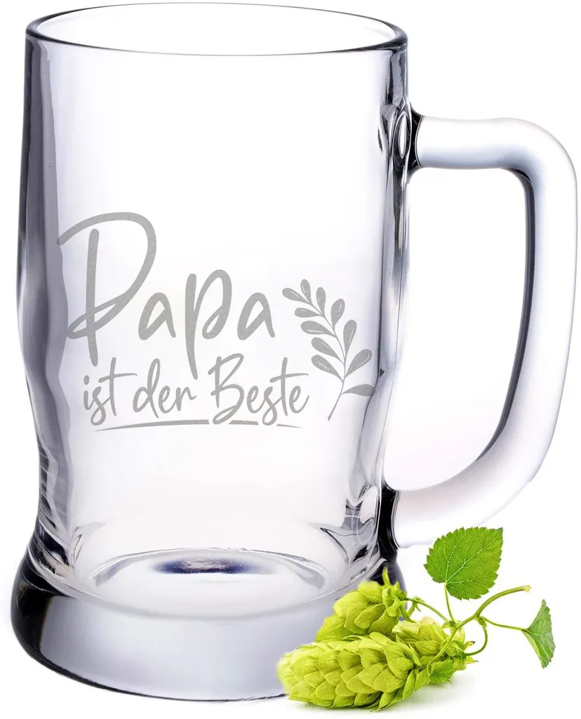 Leonardo Bierkrug Mit Gravur "Papa Ist Der Beste" : 0,3 L 3 Leonardo Bierkrug Mit Gravur "Papa Ist Der Beste" : 0,3 L