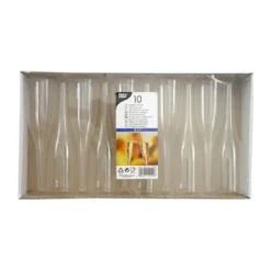 PAPSTAR Kunststoff-Sektglas 0,1 L Glasklar 10 Stück -Küchenutensilien Laden 3a67669c96a81f7e7b8b6d744d8d3249